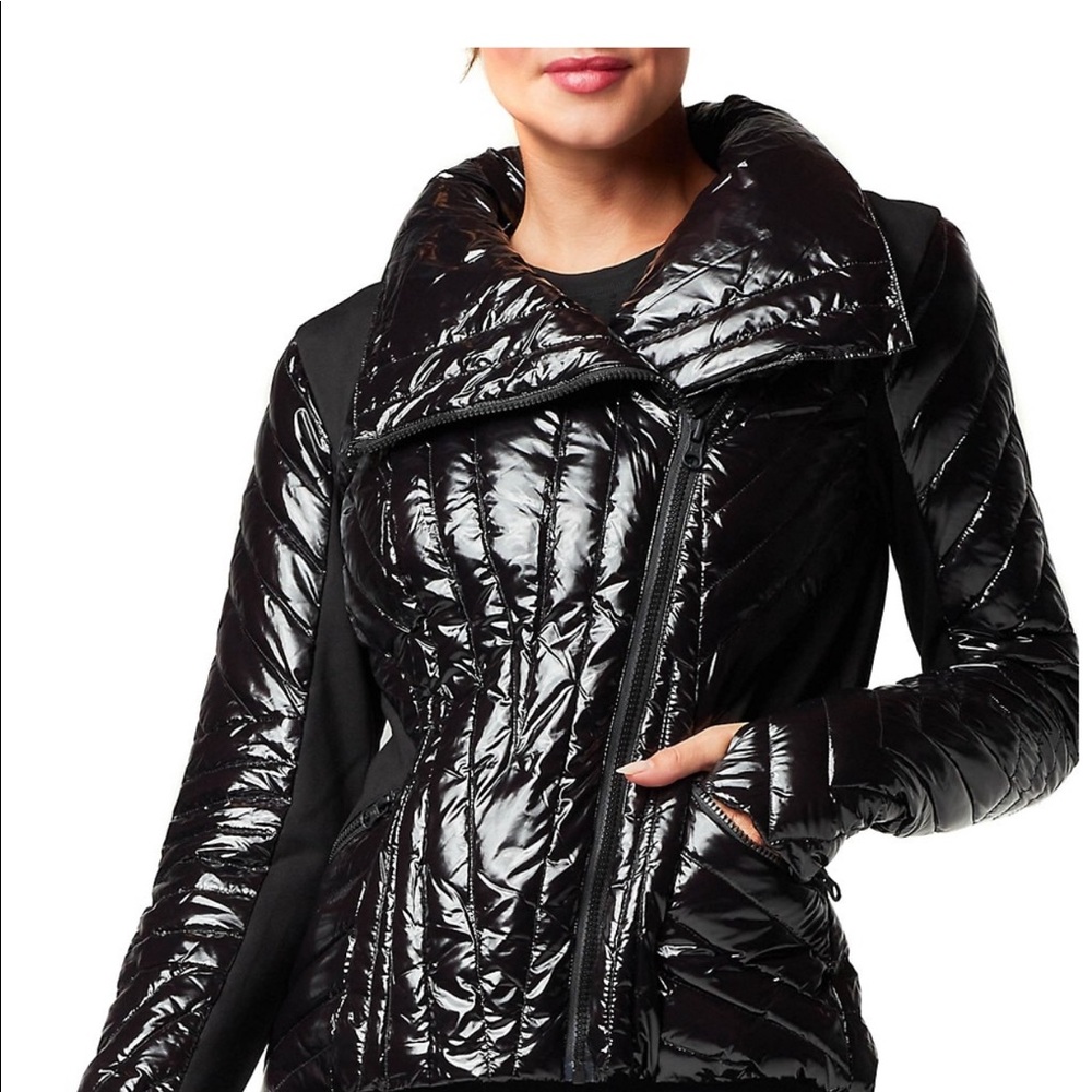 Blanc Noir Motion Panel Puffer Jacket